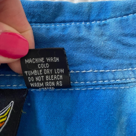 Biker wear USA Bike week Daytona Beach 2017 cut off sleeves blue men’s size 2xl - Picture 8 of 12